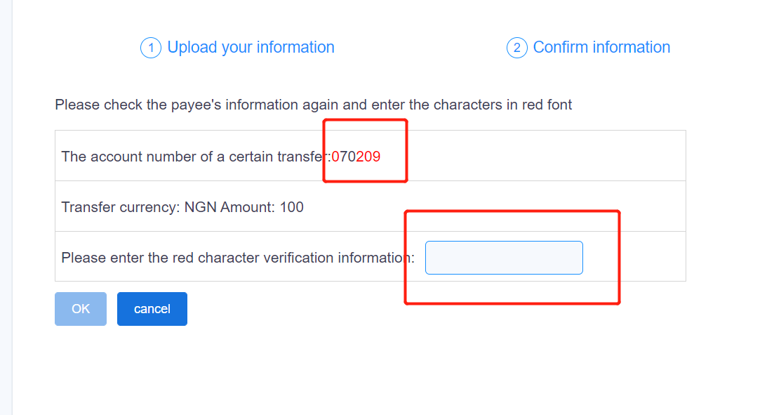 Upload Infomation 2